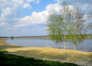 У воды