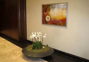 Картина и орхидеи