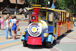 Автопоезд в парке Горького