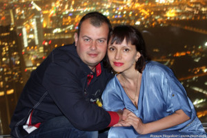 С любимой на смотровой площадке At the Top