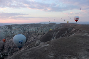 Полёт над скалами Каппадокии