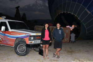 Перед полётом на воздушном шаре в Каппадокии