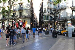 Вид с Бульвара Рамбла