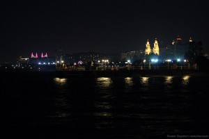 Вид с пирса отеля на Средиземноморское побережье