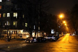 Дорога в центре Днепропетровска
