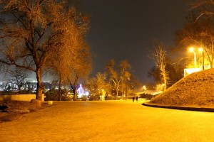 Ночная прогулка в парке имени Т.Г. Шевченко, Днепропетровск