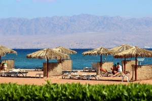 На пляже отеля InterСontinental Resort Taba Heights 5*у Красного моря