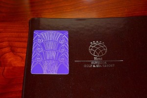 Ключ от номера отеля Superior Golf & Spa Resort