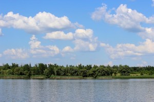 Облака над Берекским водохранилищем