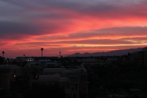 Закат в горах у Красного моря