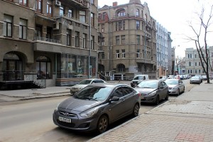 Серый городской пейзаж