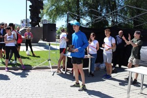 Награждение в разгаре на 4F Kharkiv Riverside Run 2018 Spring