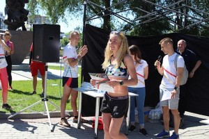 Победитель в абсолюте у женщин на 10 км