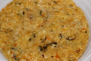 Каша, кстати, как всегда, была вкусной