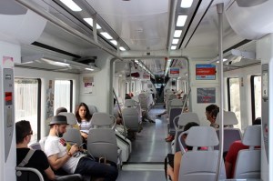 Внутри поезда в Испании