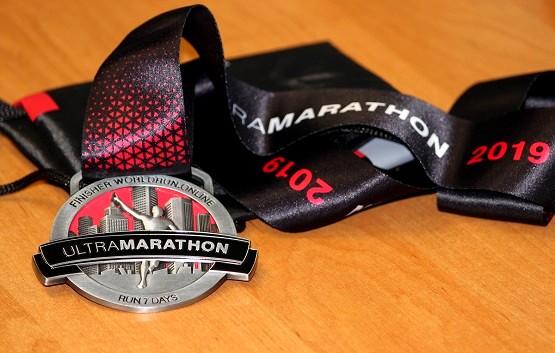 Медаль финишера ultra marathon 2019