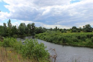 Живописный пейзаж у реки Северский Донец