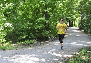 За миг до финиша на Kharkiv Trail Half Marathon 2021