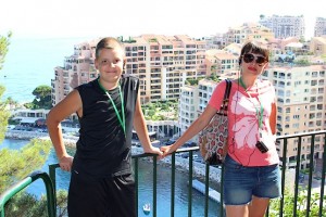 Таня и Алексей на фоне Монако